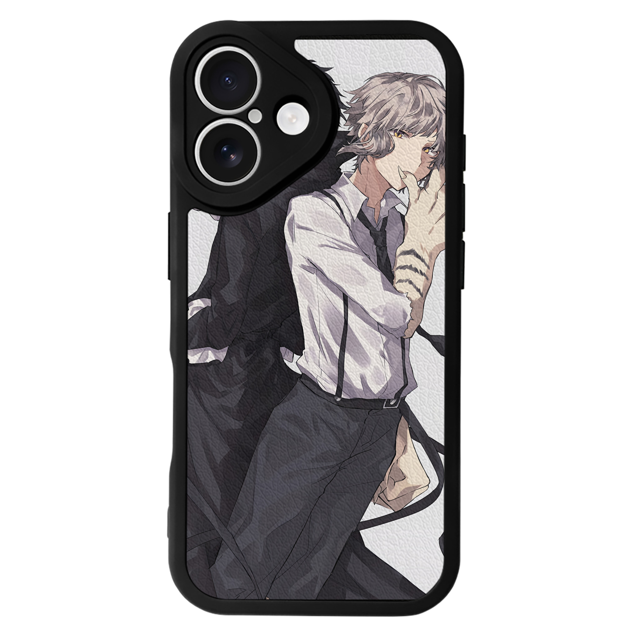 （画像用） 文豪ストレイドッグス Bungo Stray Dogs 【iPhone 16シリーズ対応】シリコンスマホケース（レザー調） 材質：シリコン